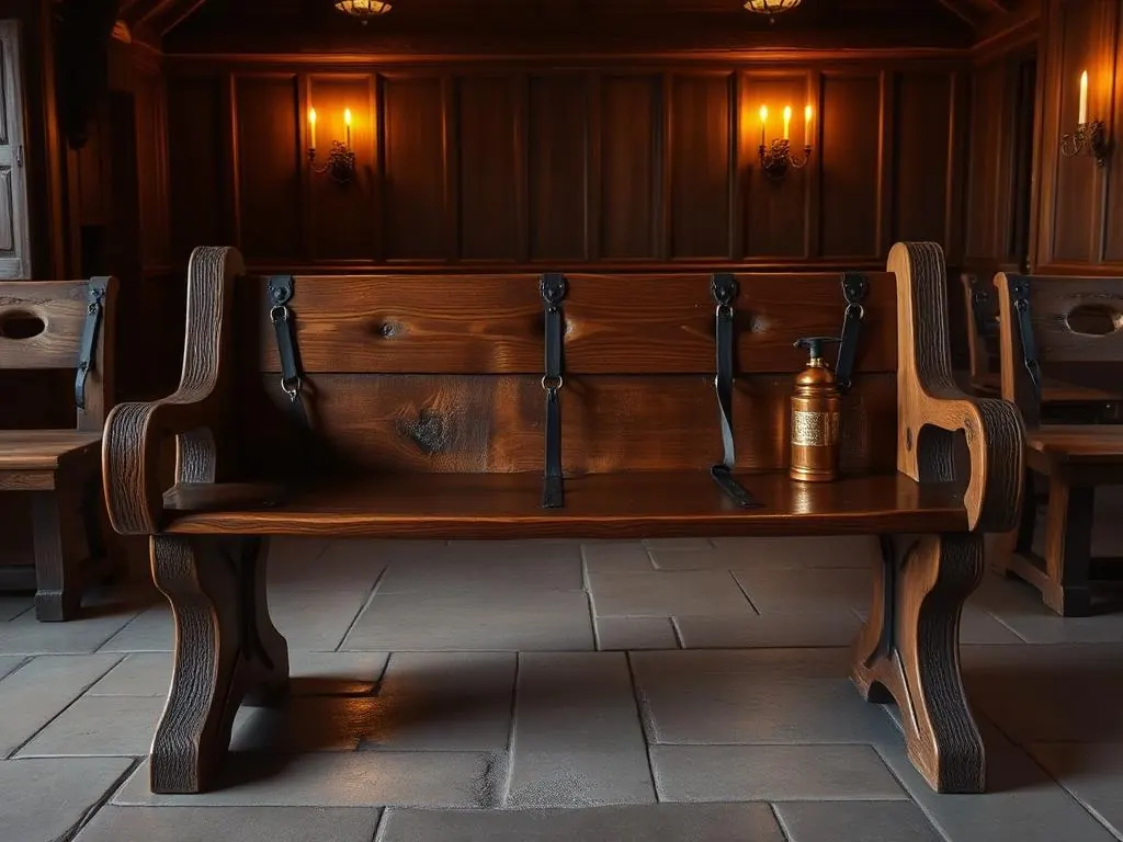Historical Medieval Bench Construction PDF Ebook oak bench iron straps