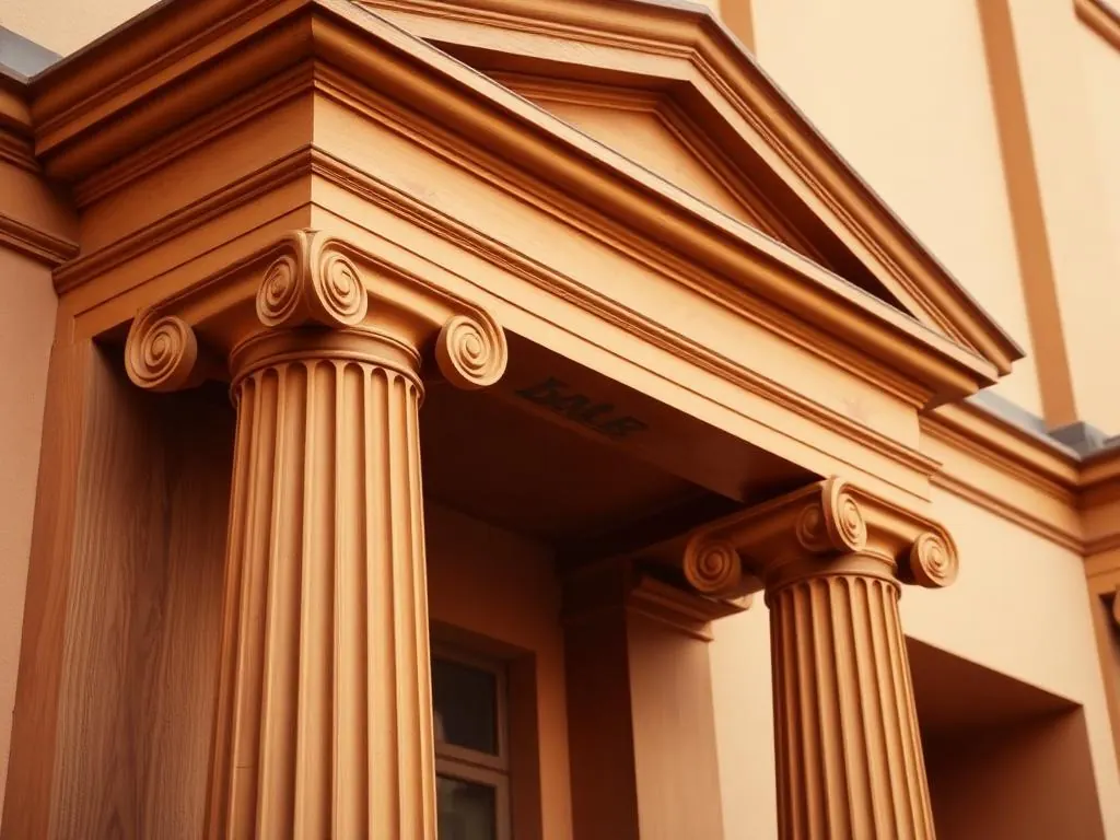 Neo Classical Column and Frame Plans PDF Mobile Friendly fluted column and pediment