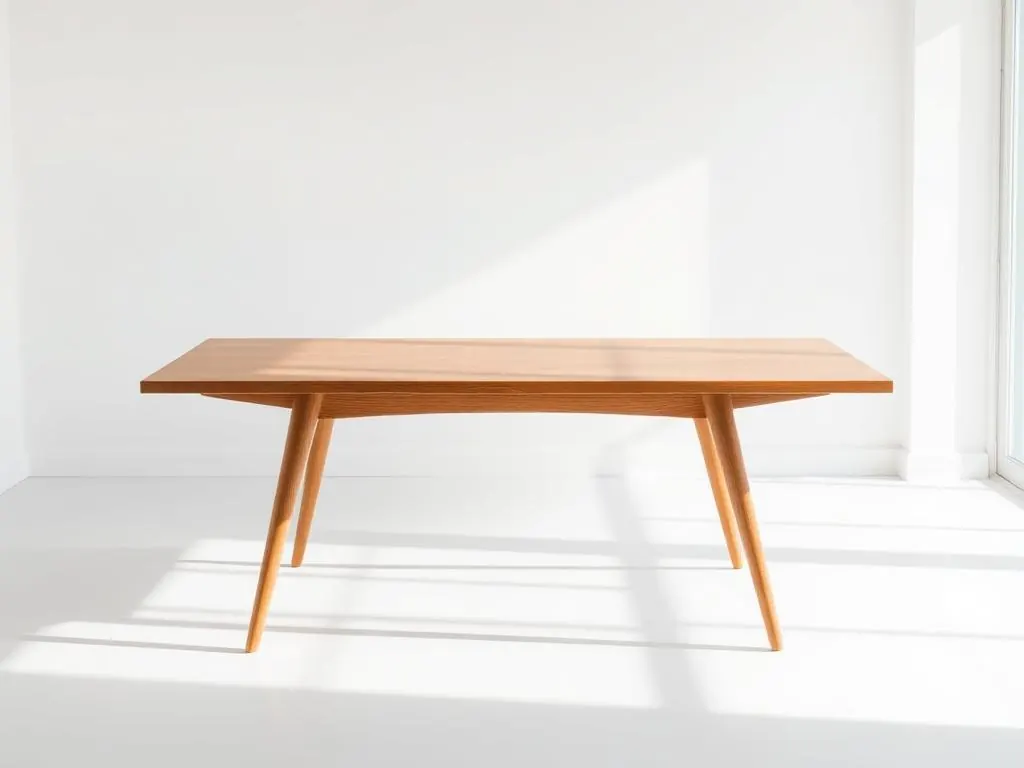 Sleek Modern Table Designs PDF for Students tapered leg oak dining table